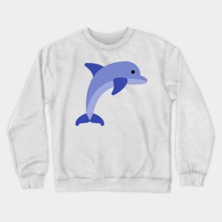 Dolphin Pattern Crewneck Sweatshirt